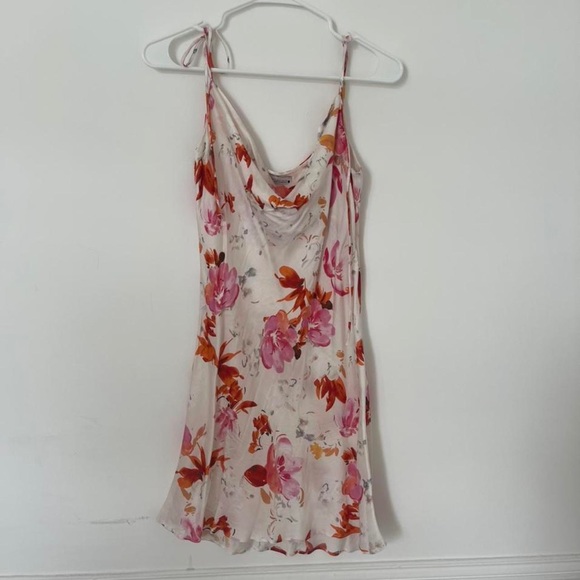 Zara Floral Safia Silk Slip Dress - Picture 3 of 4